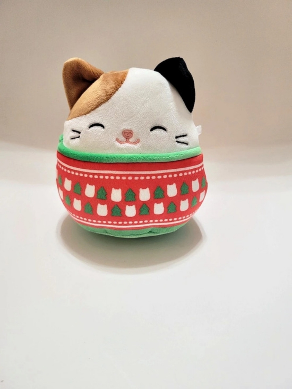 Squishmallows Cam the Calico Cat (Christmas Sweater Edition) Plush
